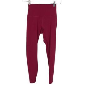 Lululemon Wonder Train High Rise Contour LW5DZRS Leggings Fuchsia Pink 4 X 25"